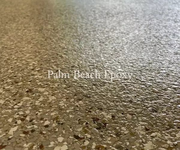 Brown Black And White Epoxy Flake Floor Coatings For Garages 1